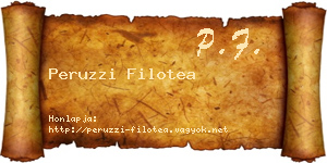 Peruzzi Filotea névjegykártya